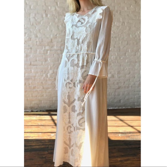 Free People AntikBatik Boho Embroidered Maxi Dress - Picture 4 of 8